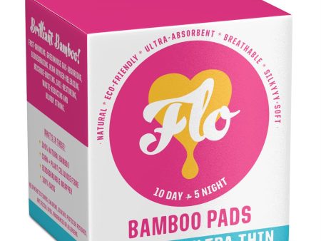 Here We Flo Bamboo Pads Combo Pack (10 Day + 5 Night Pads) Fashion