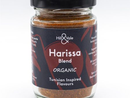 Hill & Vale Organic Harissa Blend Seasoning 40g Fashion