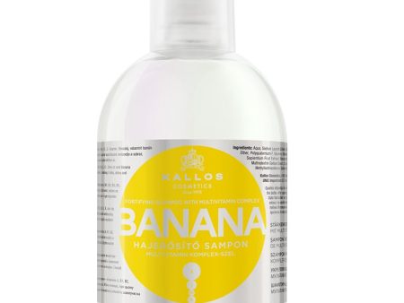 KJMN Banana Fortifying Shampoo wzmacniający szampon do włosów z kompleksem multiwitaminowym 1000ml Online