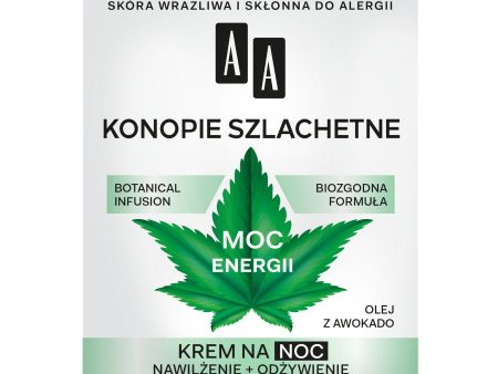 Moc Roślin konopie szlachetne 30+ krem na noc 50ml Online now