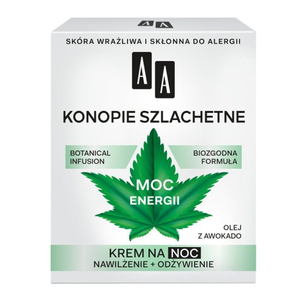 Moc Roślin konopie szlachetne 30+ krem na noc 50ml Online now