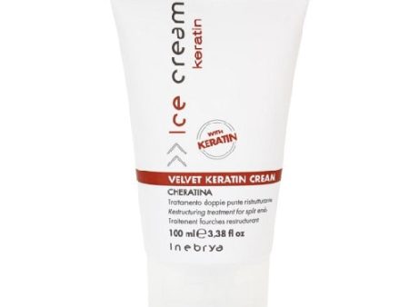 Ice Cream Keratin Velvet Keratin Cream kuracja restrukturyzująca do rozdwajających się końcówek 100ml Discount