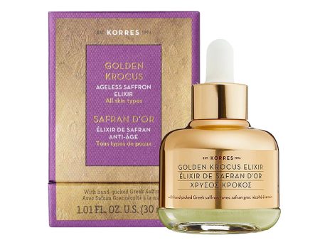 Golden Krocus Ageless Saffron Elixir eliksir piękności z szafranem 30ml For Discount