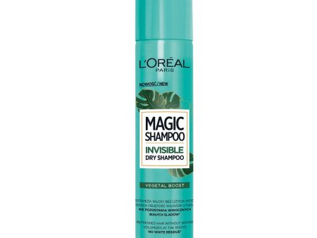 Magic Shampoo Invisible niewidzialny suchy szampon Vegetal Boost 200ml Discount