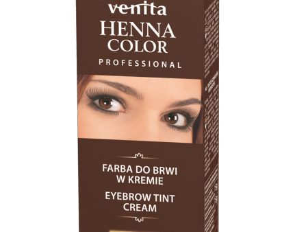 Professional Henna Color farba do brwi w kremie Brąz on Sale