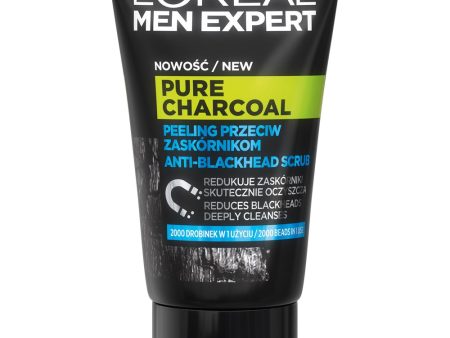 Men Expert Pure Charcoal peeling do twarzy przeciw zaskórnikom 100ml Online Hot Sale