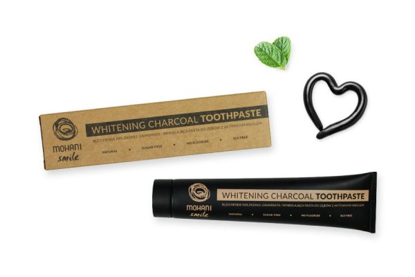 Smile Whitening Charcoal Toothpaste naturalna pasta wybielająca z węglem aktywnym 75ml Cheap