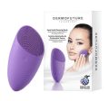 Sonic Facial Cleansing Brush mini szczoteczka soniczna do oczyszczania twarzy fioletowa Fashion