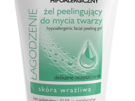 Łagodzenie hipoalergiczny żel peelingujący do mycia twarzy Delikatne Oczyszczenie 150ml Fashion