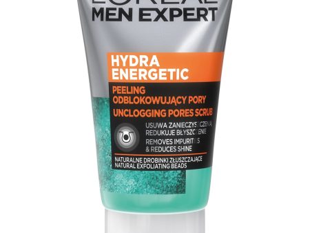 Men Expert Hydra Energetic peeling odblokowujący pory 100ml Sale