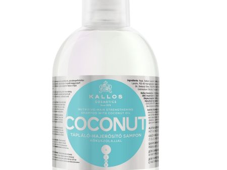 KJMN Coconut Nutritive-Hair Strengthening Shampoo odżywczo-wzmacniający szampon do włosów 1000ml For Cheap