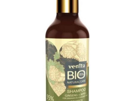 Bio Natural Care Revitalizing Hair Shampoo szampon do włosów farbowanych i wymagających regeneracji Żeńszeń & Jabłko 400ml Fashion