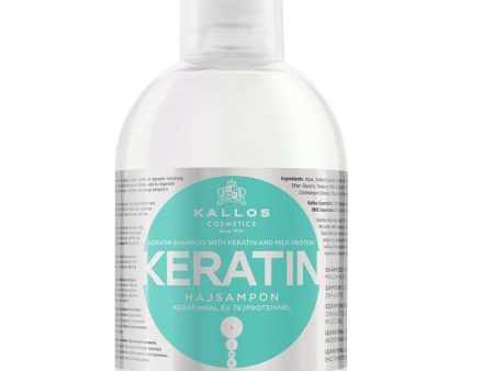 KJMN Keratin Shampoo szampon do włosów z keratyną i proteinami mlecznymi 1000ml Fashion