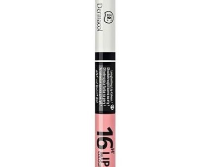 16H Lip Colour Longlasting 2w1 pomadka i błyszczyk do ust 01 7.1ml Online now